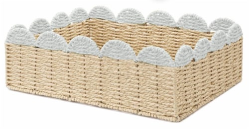 HD Designs Large Scallop Tray - White Perspective: front