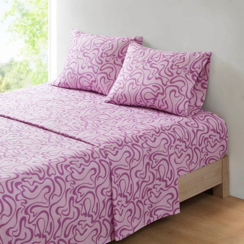 Everyday Living Microfiber Sheet Set  - Petals Perspective: front
