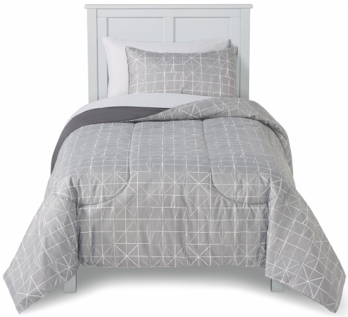 Everyday Living 5 Piece Geographic Lines Bedding Set Perspective: front
