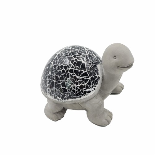 HD Designs Outdoors Mosaic Turtle - Gray Perspective: front