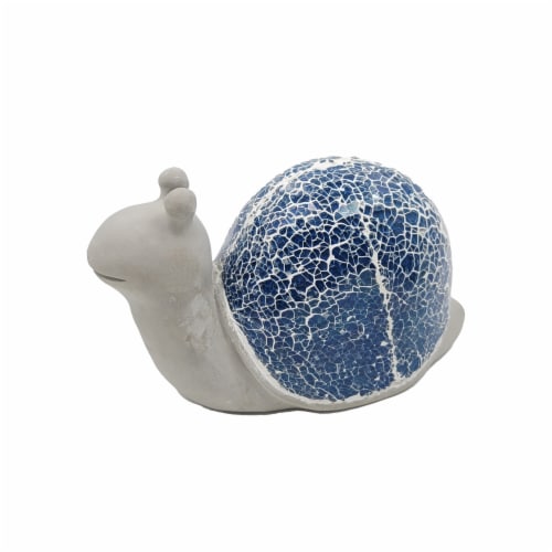 HD Designs Outdoors Mosaic Snail - Blue Perspective: front