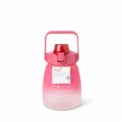 Everyday Living® Motivational Bottle Plastic - Pink Perspective: front