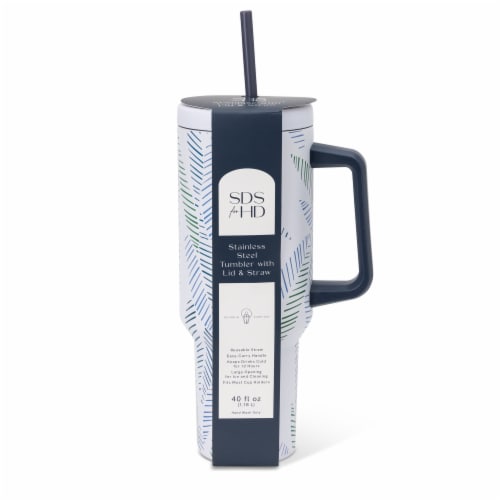 SDS for HD Designs Swivel Tumbler Stainless Steel Sketch Palm Perspective: front
