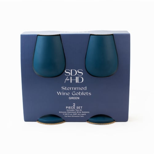 SDS for HD Designs Silicone Stemmed Goblets - Green Perspective: front