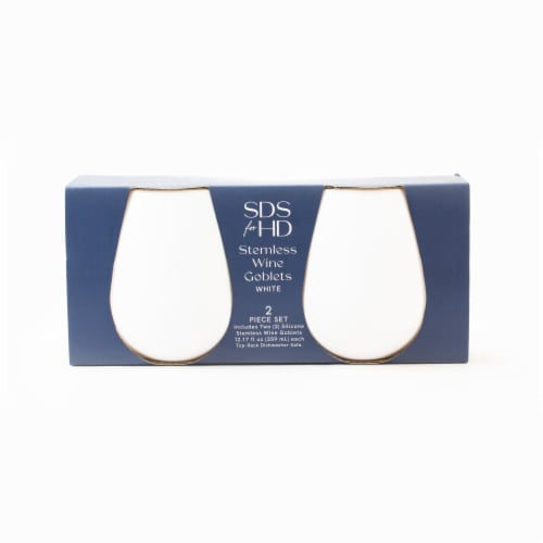 SDS for HD Designs Silicone Stemless Goblets - White Perspective: front