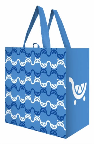 Earthwise Cart Stripes Reusable Bag Perspective: front