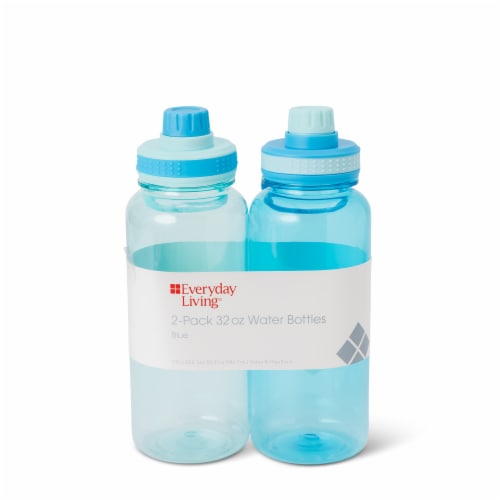Everyday Living® Water Bottles Plastic - Blue Perspective: front