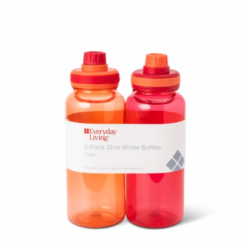 Everyday Living® Water Bottles Plastic - Coral Perspective: front