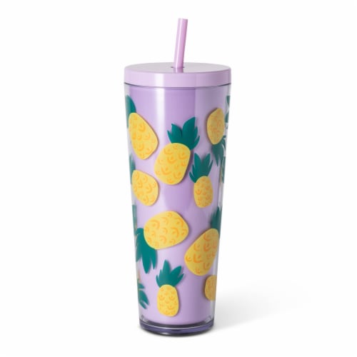 Everyday Living® Plastic Tumbler - Pineapple Perspective: front