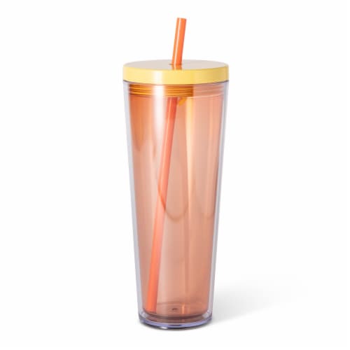 Everyday Living® Plastic Tumbler - Coral Perspective: front