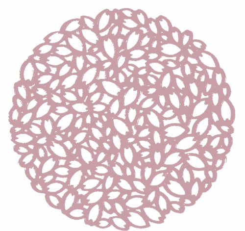 Lintex Vinyl Place Mat - Pink Petal Perspective: front