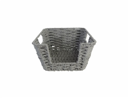 HD Designs Paper/Rope Basket - Medium Perspective: front