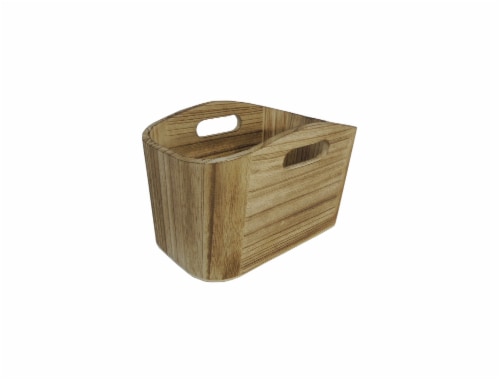 HD Designs Wood Basket - Small Perspective: front
