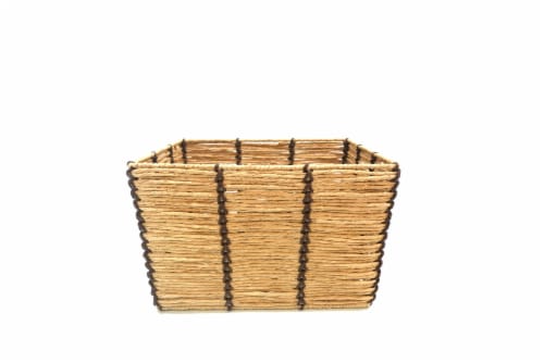 HD Designs Woven Rolled Paper Basket Perspective: front