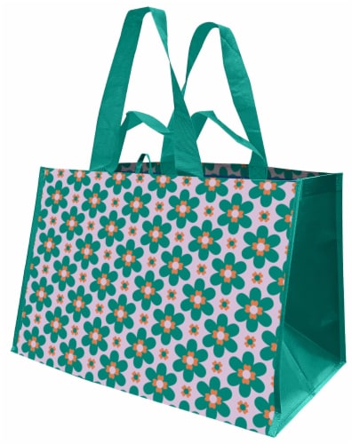 Earthwise Retro Tote Bag - Floral Perspective: front