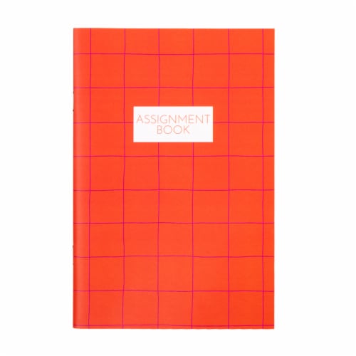 Office Works Assignment Book - Grid Pattern Perspective: front