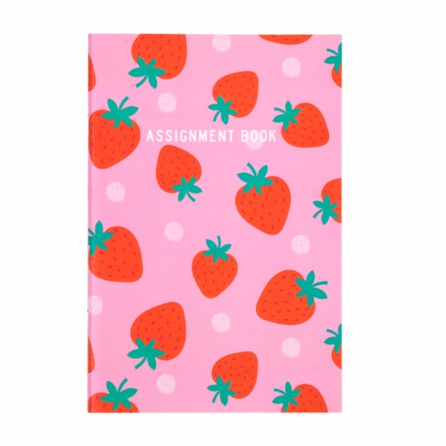 Office Works Assignment Book - Strawberry Perspective: front