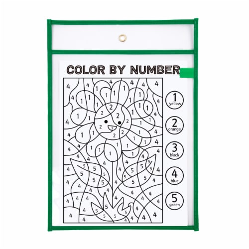 Office Works Dry Erase Pocket - Green Perspective: front