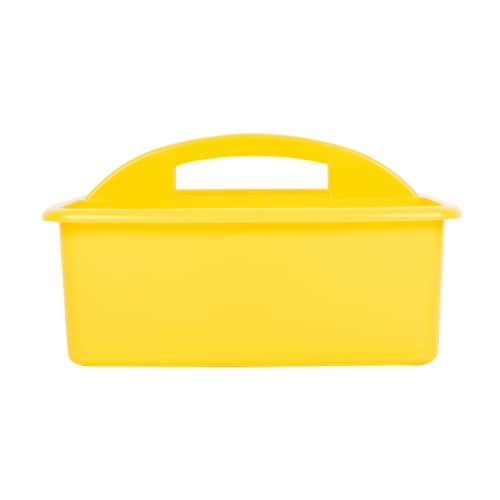 Office Works 3 Compartment Caddy - Yellow Perspective: front