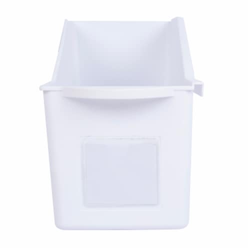 Office Works Magazine Holder - White Perspective: front