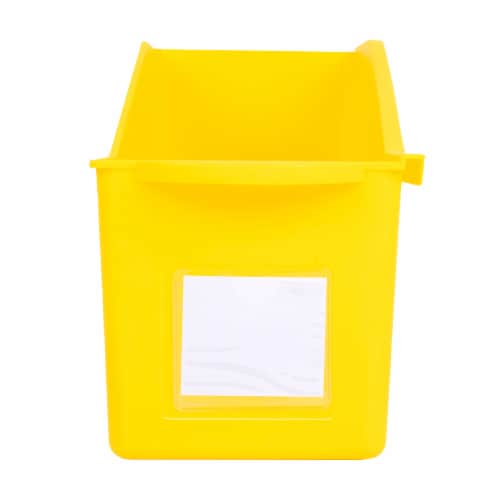 Office Works Magazine Holder - Yellow Perspective: front