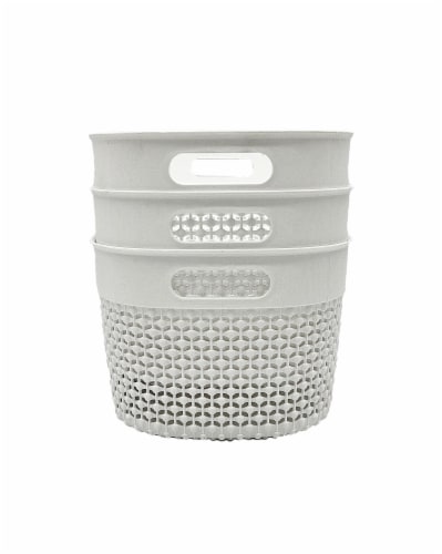 Everyday Living Stereo Basket 6L - White Perspective: front