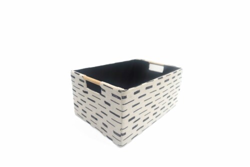 HD Designs Large Rectangle Printed Fabric Basket Perspective: front