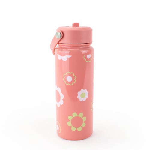 Everyday Living® 24oz Bottle - Pink Flowers Perspective: front