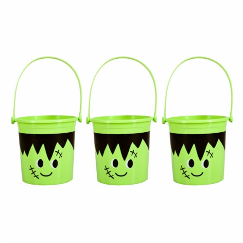 Holiday Home Frankenstein Mini Treat Buckets Perspective: front