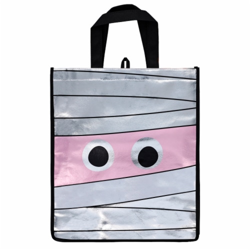Holiday Home Mummy Foil Treat Bag Perspective: front