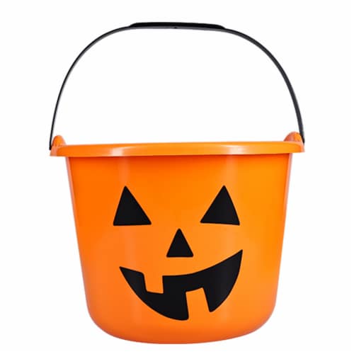Holiday Home Trick or Treat Bucket - Orange Perspective: front