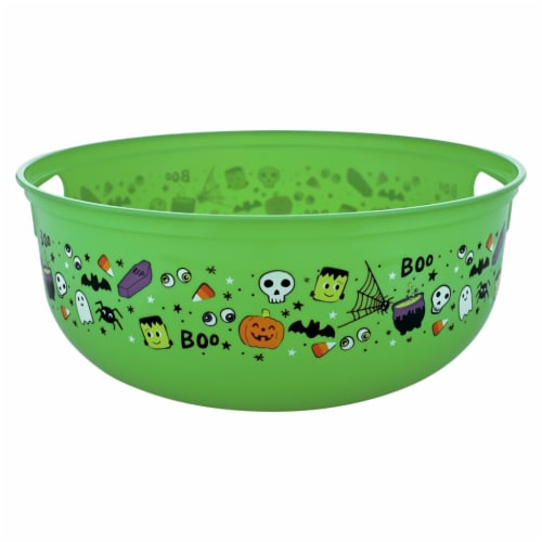 Holiday Home Halloween 12 Inch Treat Bowl - Boo Bash Perspective: front