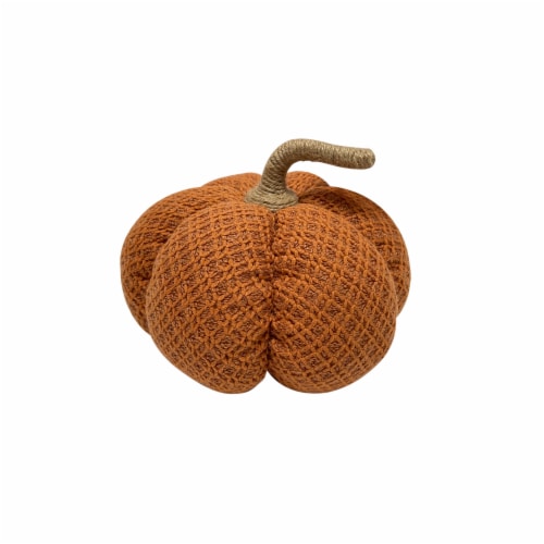 Holiday Home 6.25in Polyester Pumpkin - Orange Perspective: front