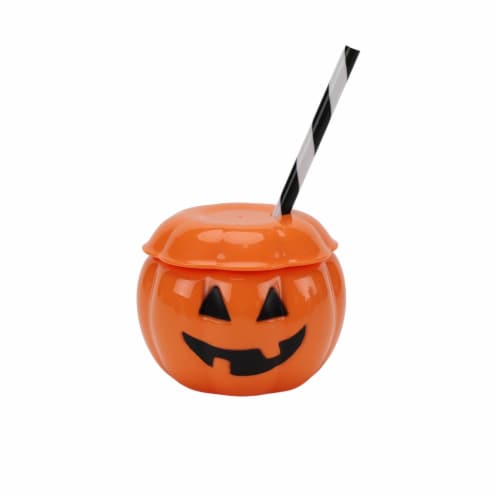 Holiday Home 3D Orange Pumpkin Cup Perspective: front
