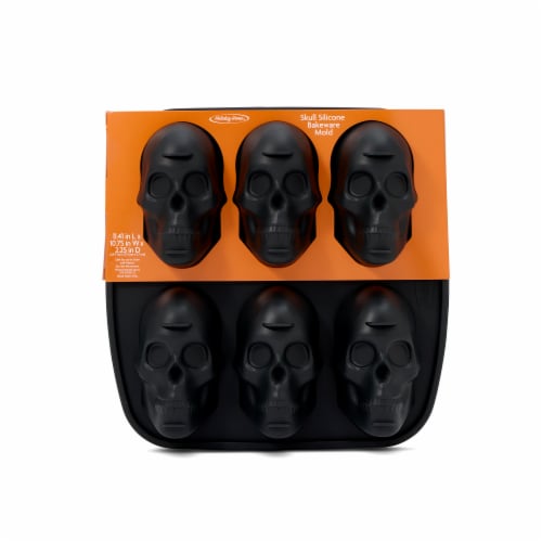 Holiday Home® Skull Silicone Bakeware Mold Perspective: front
