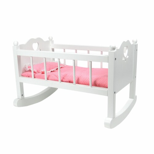 opføre sig Håndfuld bestøver Sophia's White Baby Doll Cradle Furniture Set for Dolls, Doll Accessories,  1 - Fry's Food Stores