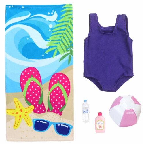 Sophia s 18 Doll Bathing Suit Towel Bottle Suntan Lotion