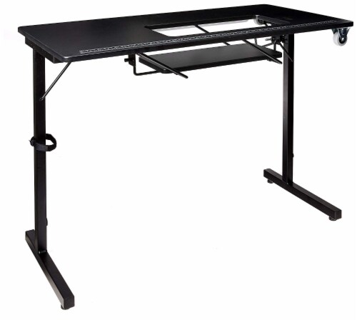 Folding Sewing Table Rolling Utility Work Station & Side Desk w/ Storage  Bins, 1 Unit - Kroger