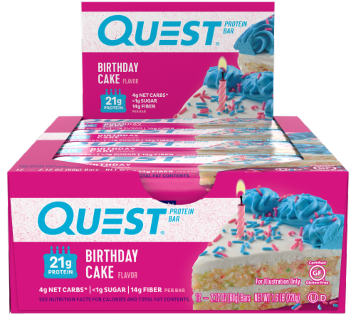 Quest® Birthday Cake Protein Bars, 12 ct / 2.12 oz - Dillons Food