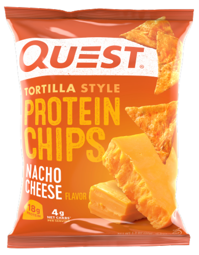 Quest® Nacho Cheese Tortilla Style Protein Chips Perspective: front