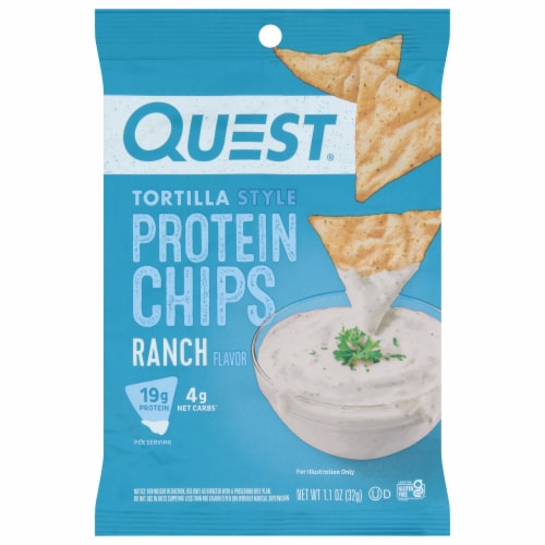 Quest® Ranch Tortilla Style Protein Chips Perspective: front
