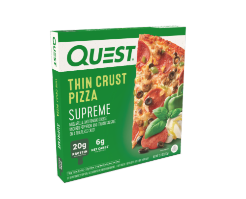 Quest Supreme Thin Crust Frozen Pizza Perspective: front