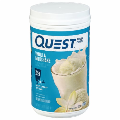 Quest® Vanilla Milkshake Protein Powder Perspective: front