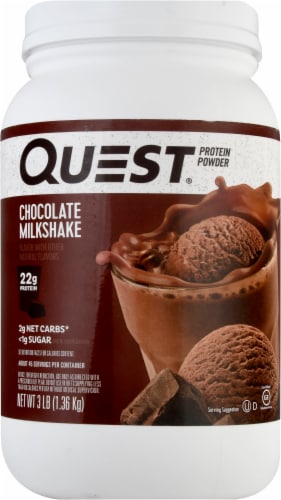 Quest Chocolate Milkshake Protein Powder Perspective: front