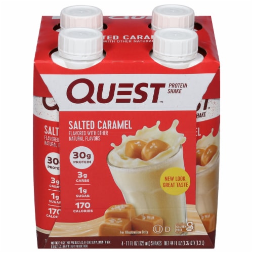Quest Salted Caramel Protein Shake Perspective: front