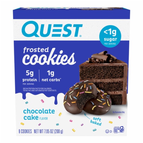 Quest® Chocolate Cake Frosted Protein Cookies Perspective: front