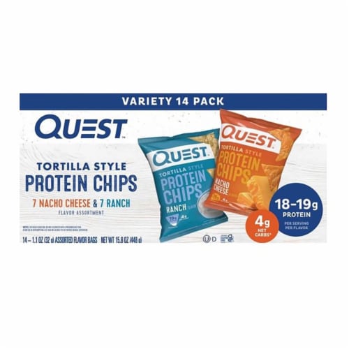 Quest Tortilla Chips Variety Pack (14 Count) Perspective: front