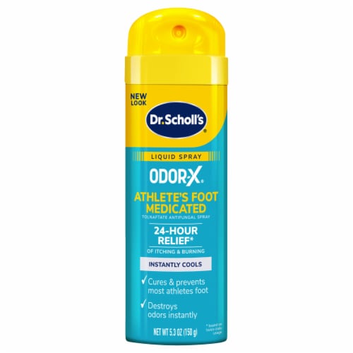 Dr. Scholl's® Instant Cool Athlete's Foot Treatment Spray Perspective: front