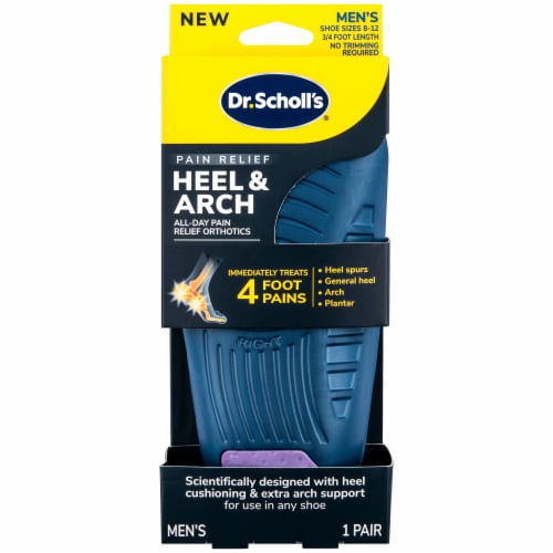 Dr. Scholl's® Men's Heel & Arch All-Day Pain Relief Orthotics Perspective: front