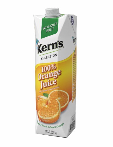 Kern's 100% Orange Juice Perspective: front